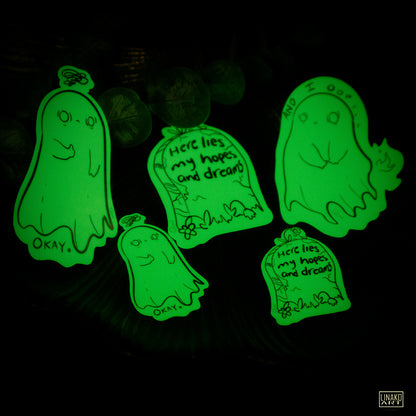 Glow in the Dark And I Oop Halloween Sticker