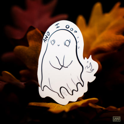 Glow in the Dark And I Oop Halloween Sticker