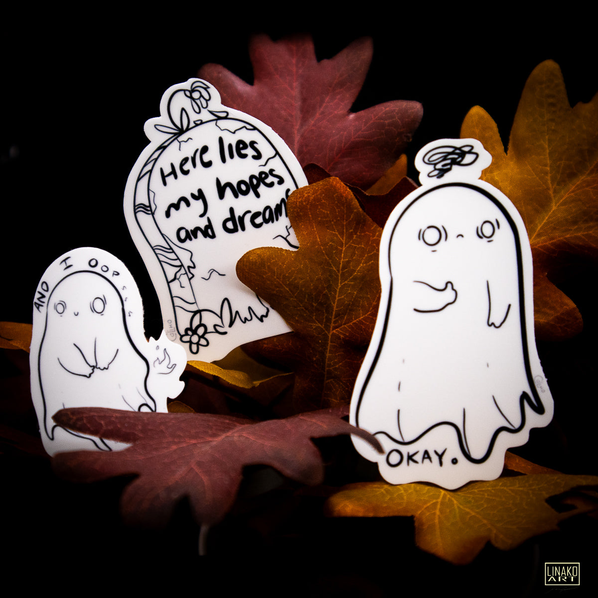 Glow in the Dark Halloween Sticker Set